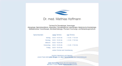 Desktop Screenshot of hautarzt-dr-hoffmann.de