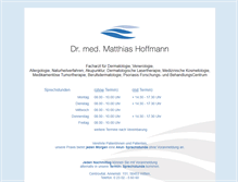 Tablet Screenshot of hautarzt-dr-hoffmann.de